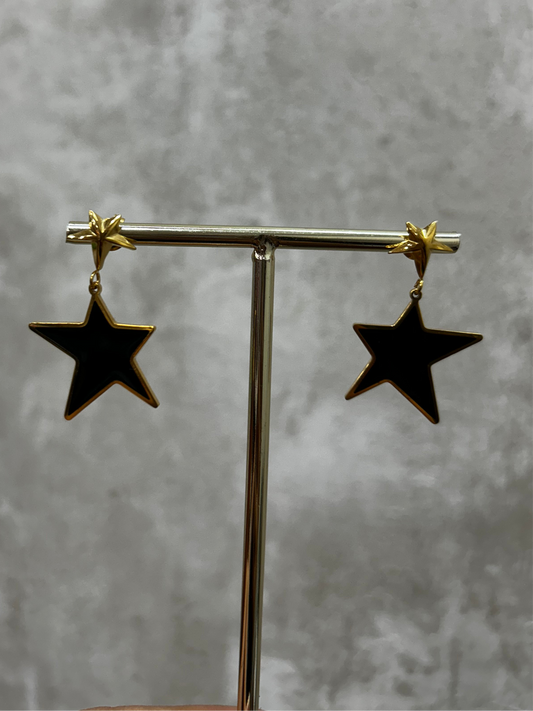Pendientes acero estrellas