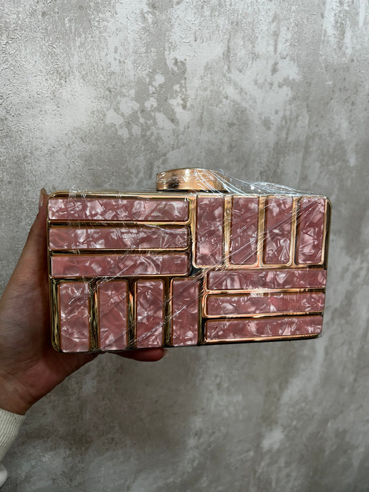 Bolso fiesta nácar - Rosa
