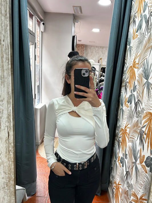 Camiseta lazo - blanco