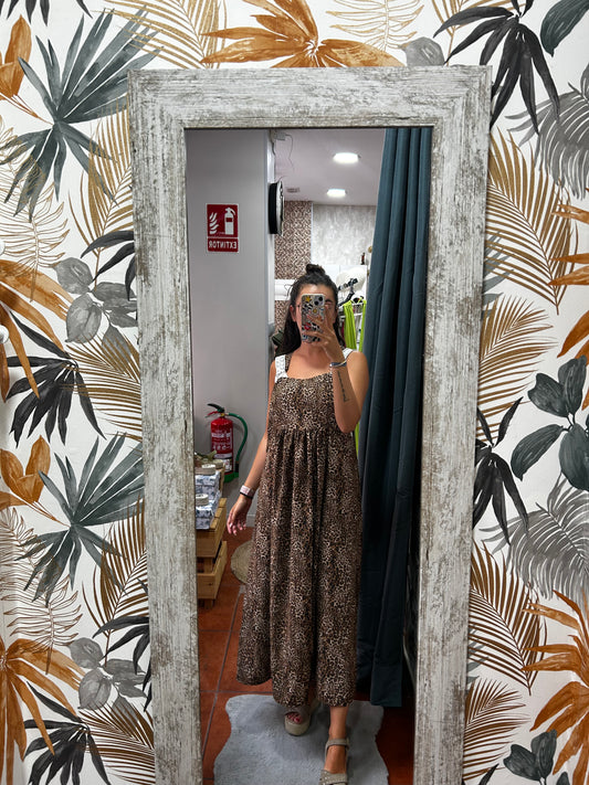 Vestido peto leopardo