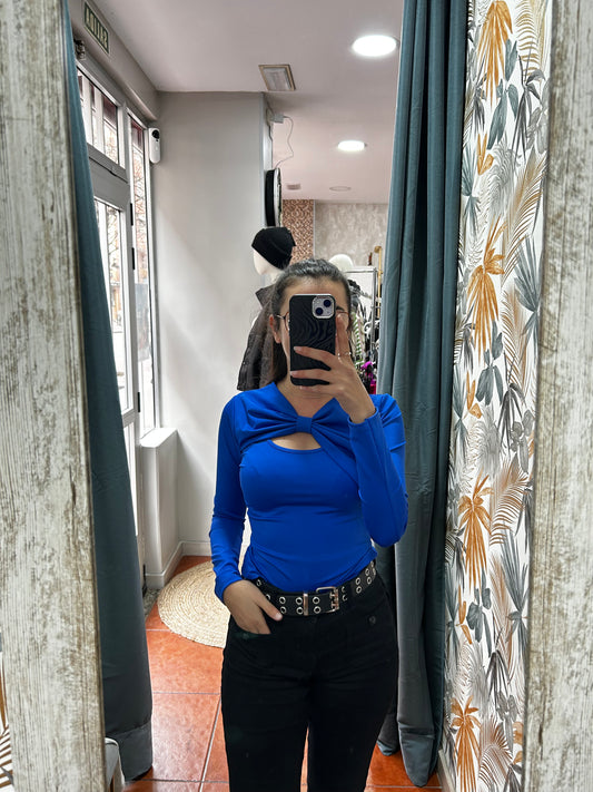 Camiseta lazo - azul klein