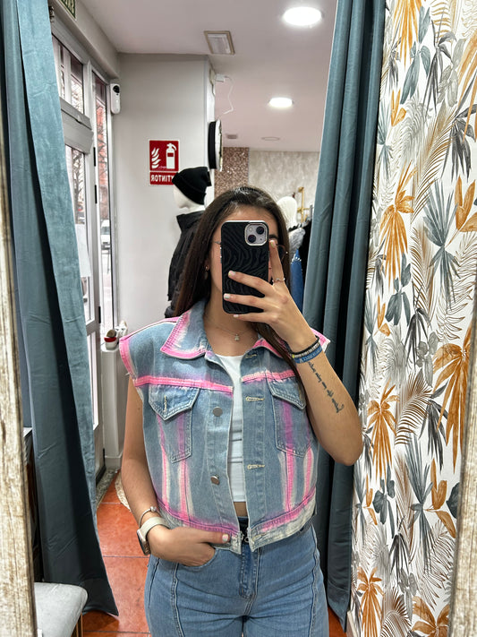 Chaleco vaquero hombreras