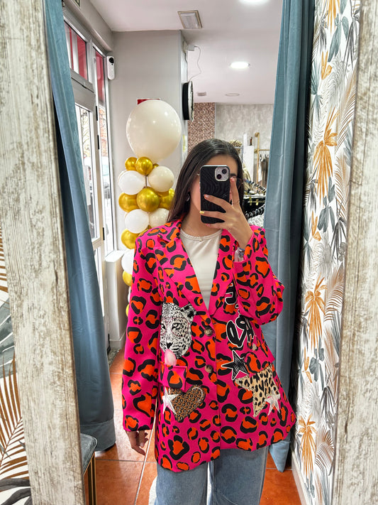 Blazer guepardo espalda