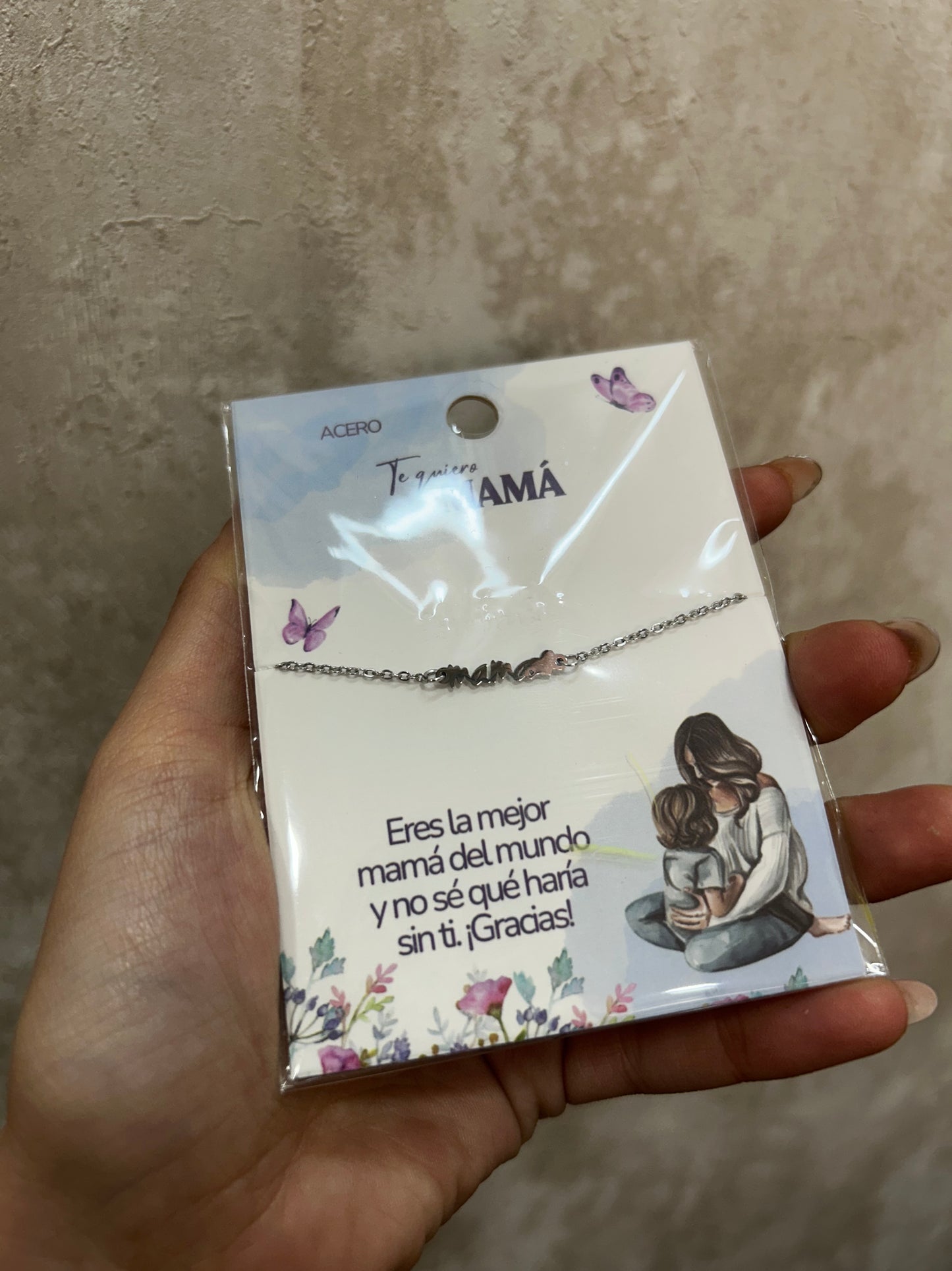 Pulsera mamá corazón